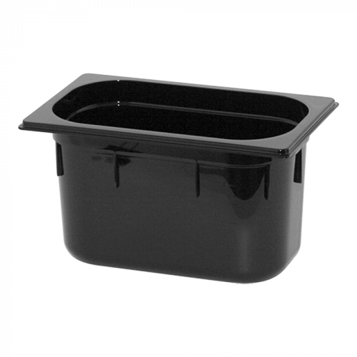 Bac GN 1/4 150mmh polycarbonat noir